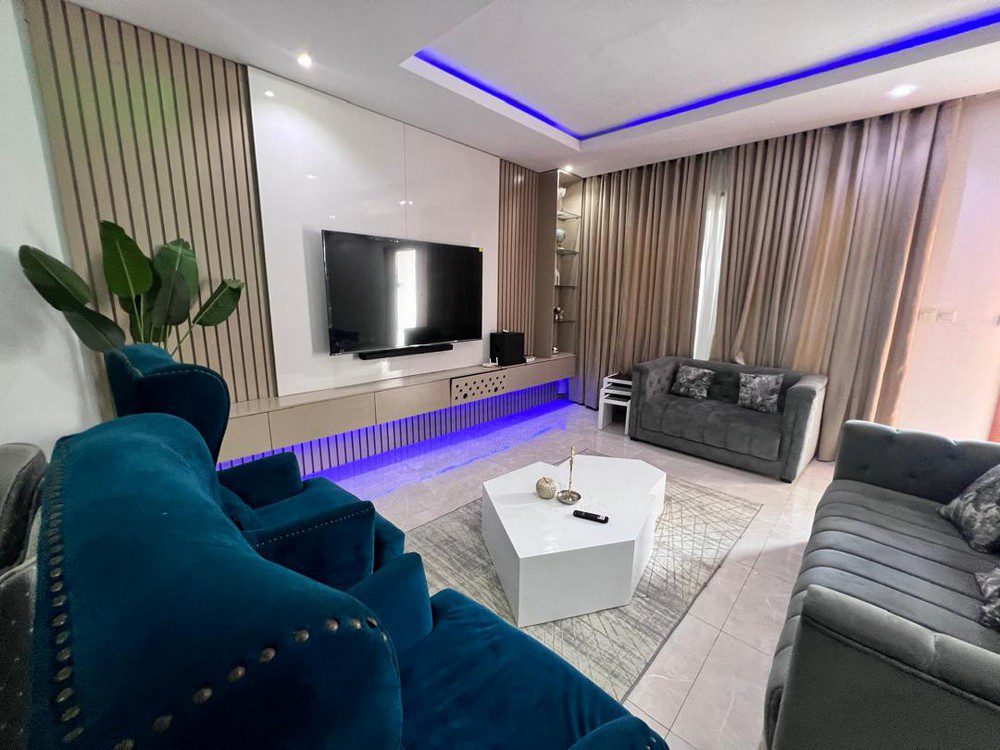 Creeklane Estate 4 Furnished 4-bedroom short let apartment with pool in creeklane estate osapa