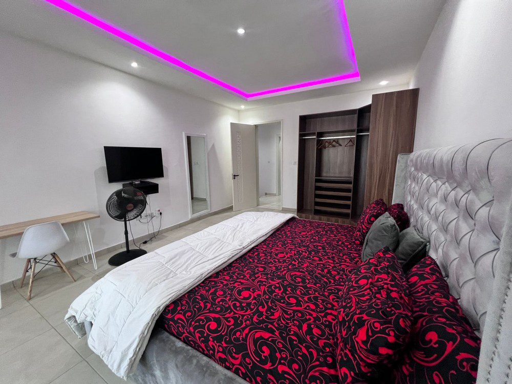 Creeklane Estate 9 Furnished 4-bedroom short let apartment with pool in creeklane estate osapa